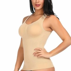 Woman Ocean Beige Shapewear Compression Cami Tank Top Size Small NEW NWT